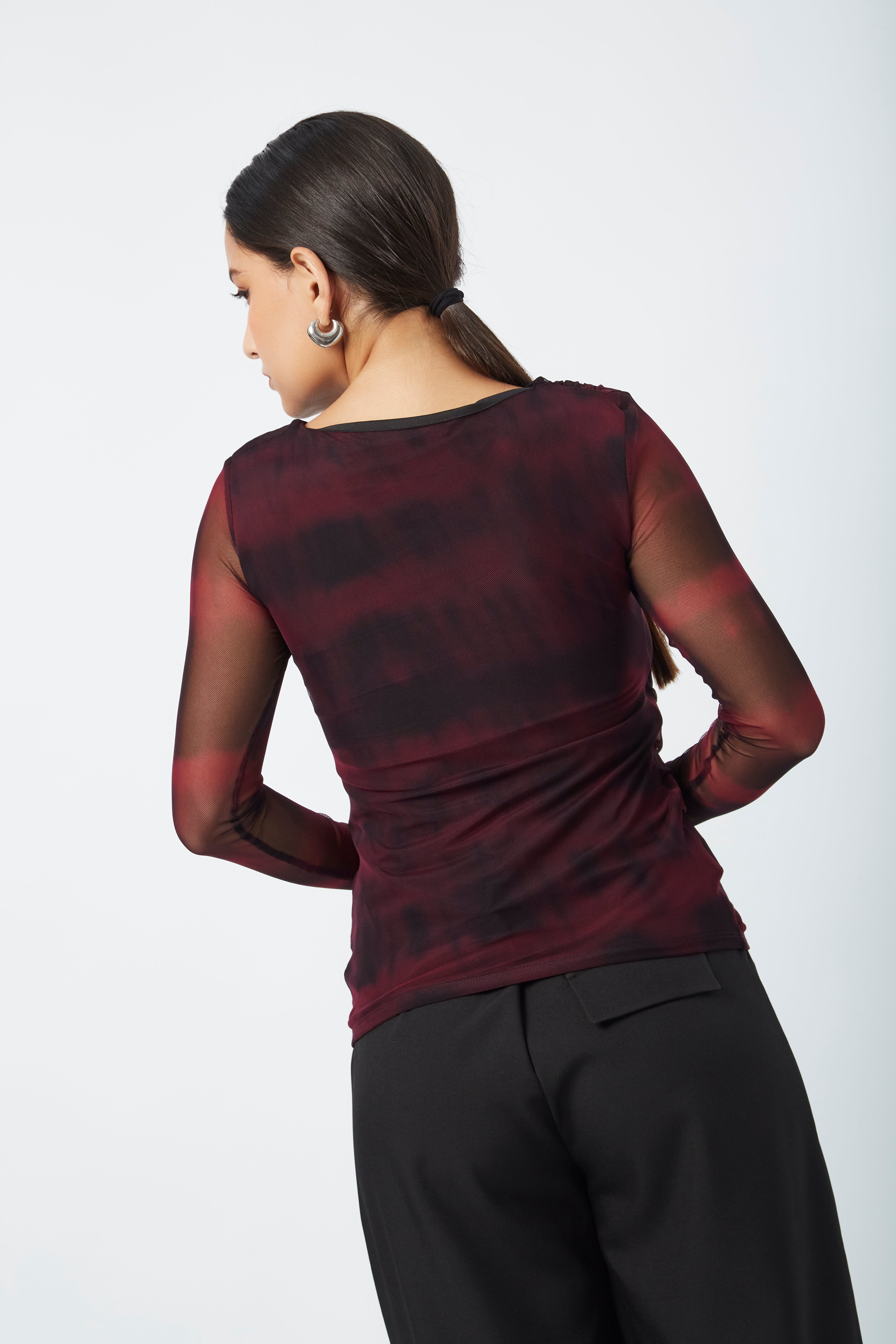 Polo tull manga larga Laura