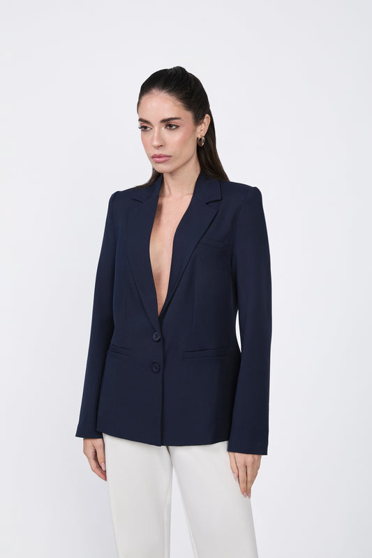 BLAZER GALA CON BOLSILLOS FUNCIONALES MARINO [PRE-VENTA]