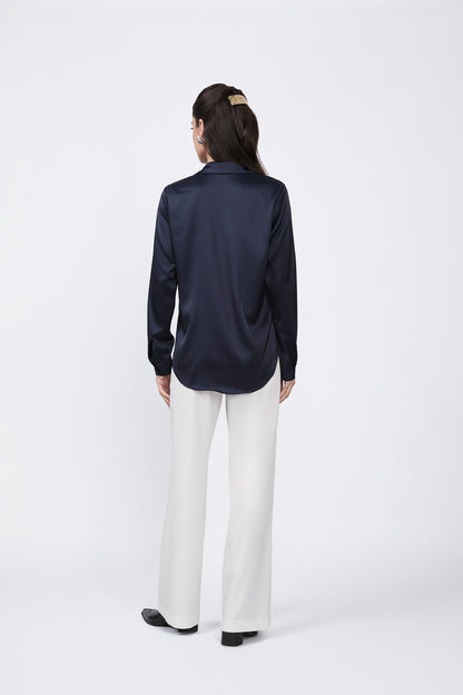 Blusa de Seda Marino