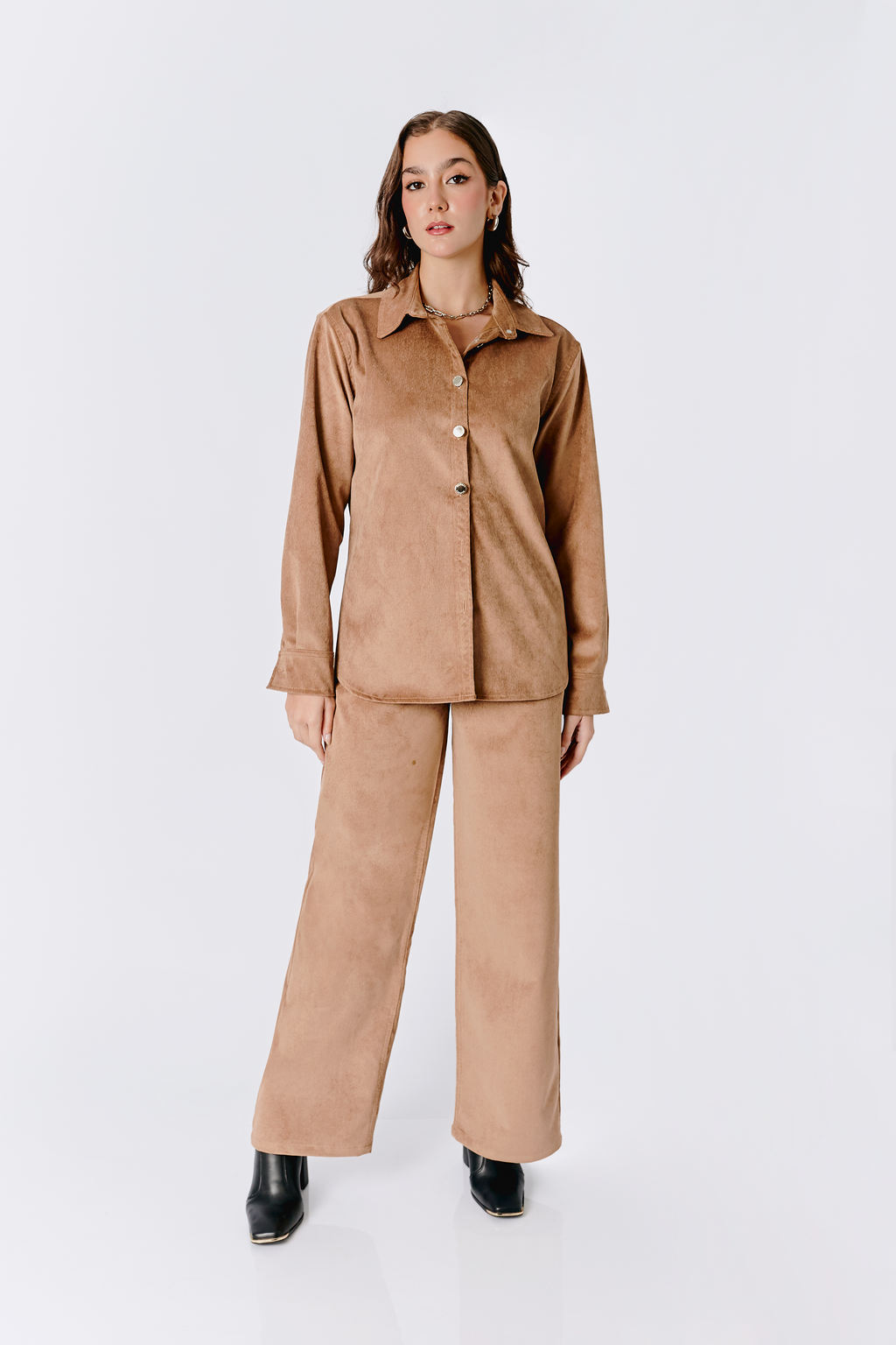 CAMISA THAIS DE CORDUROY MANGA LARGA MUJER BANATY