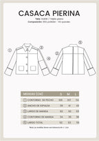 Pierina jacket with pockets and front buttons, beige.