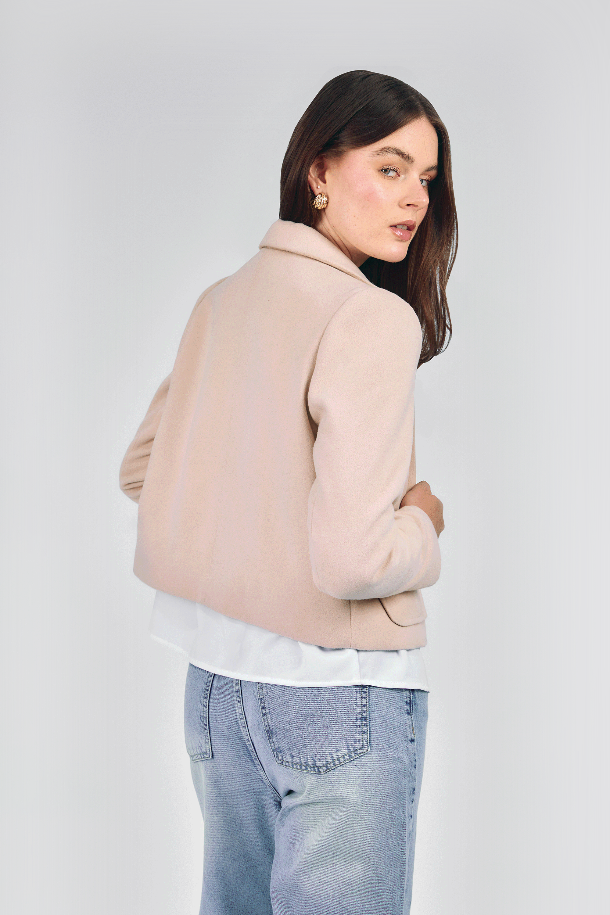 CASACA CROP SASTRE MADISON BEIGE