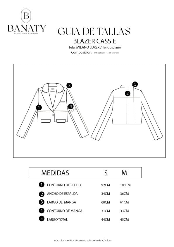 Blazer sastre Crop Cassie