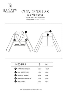 Blazer sastre Crop Cassie