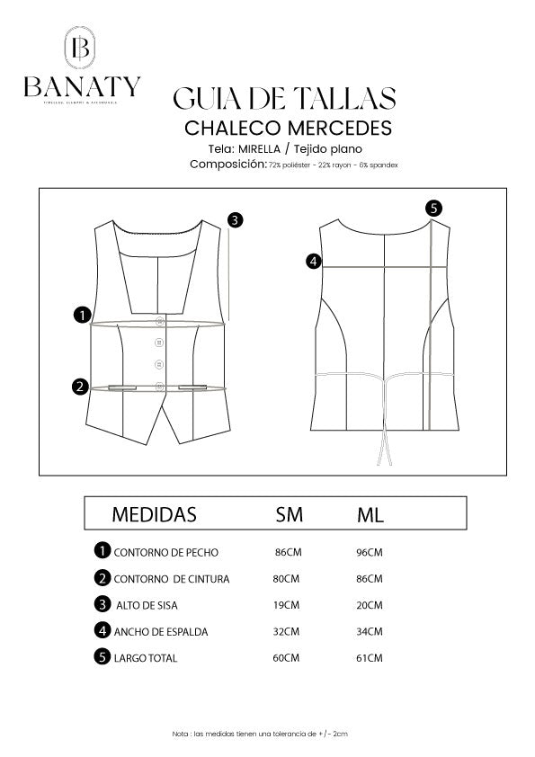 Chaleco sastrero Mercedes