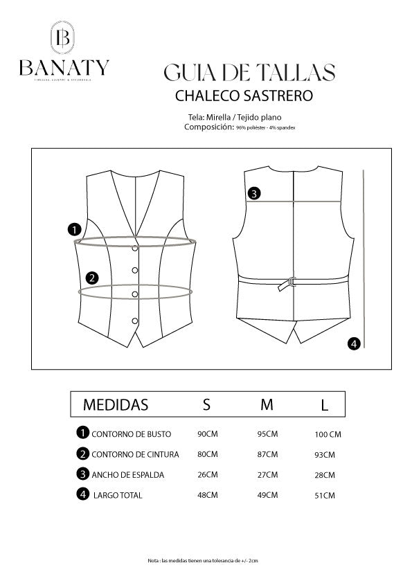 Chaleco Sastrero - Mirella