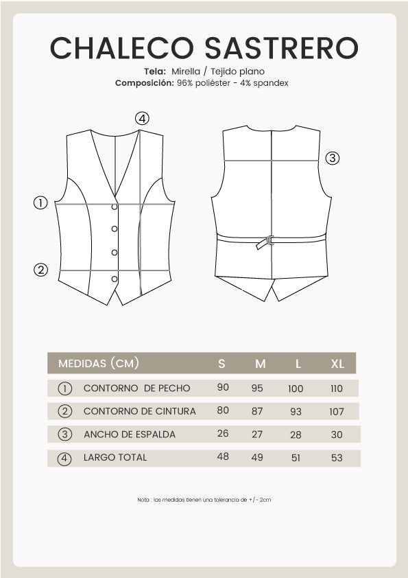 Chaleco Sastrero Camel