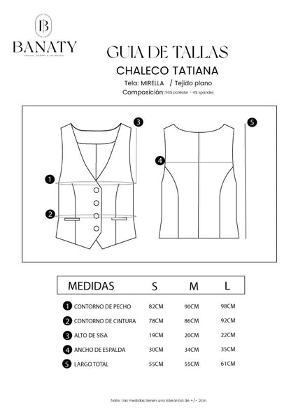 Chaleco Sastrero Tatiana