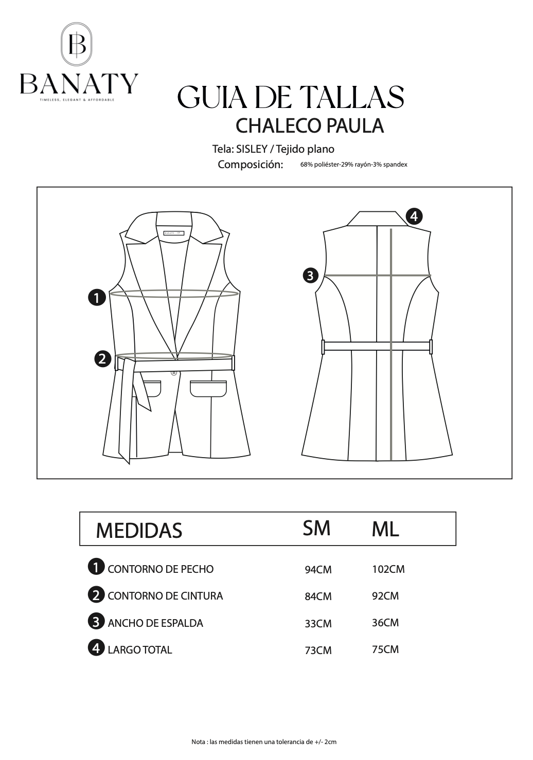 Chaleco Sastrero con Lazo Paula