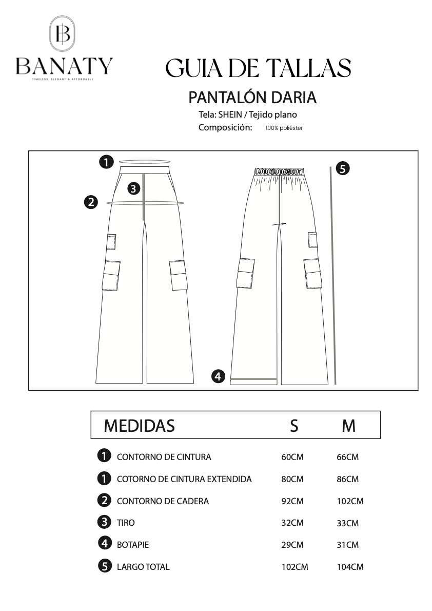 Pantalón Cargo Daria