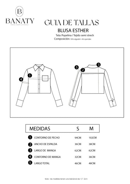 Blusa Crop Manga Larga Esther