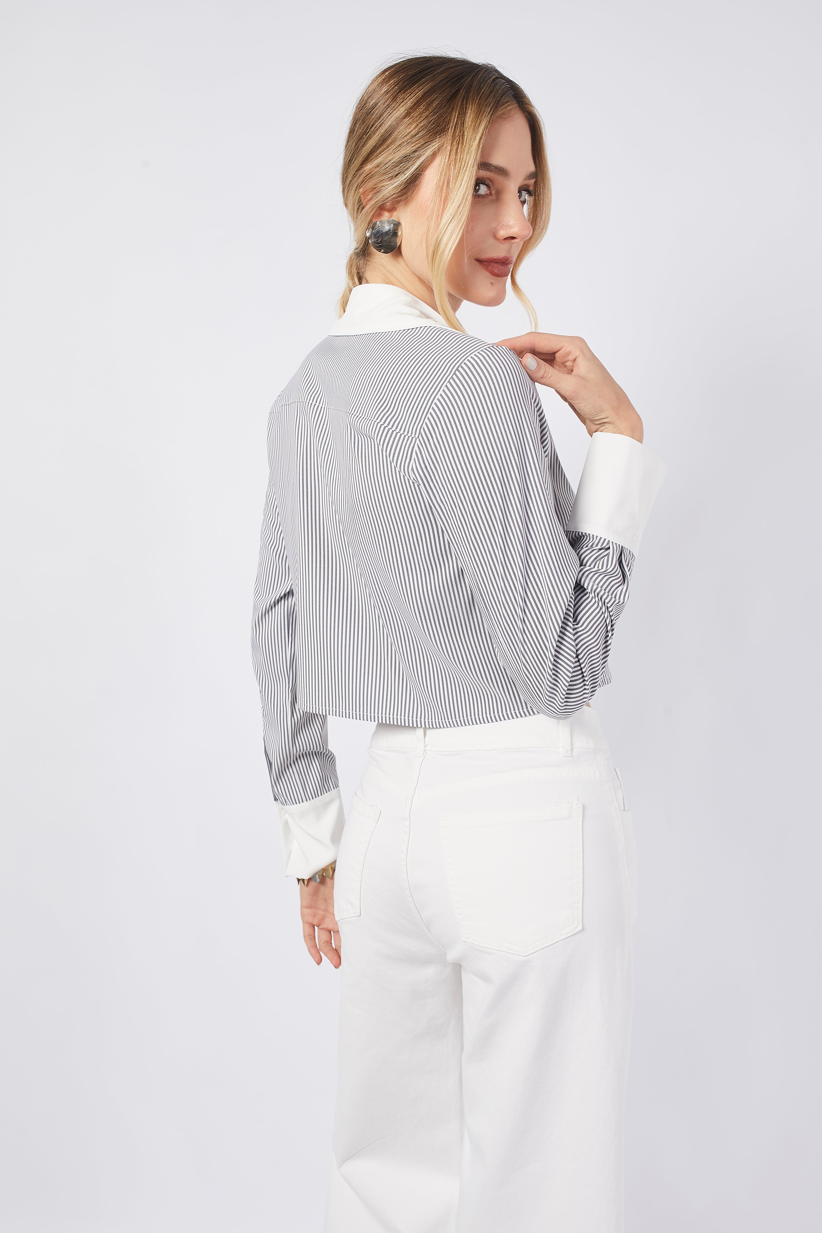 Blusa Crop Manga Larga - Esther