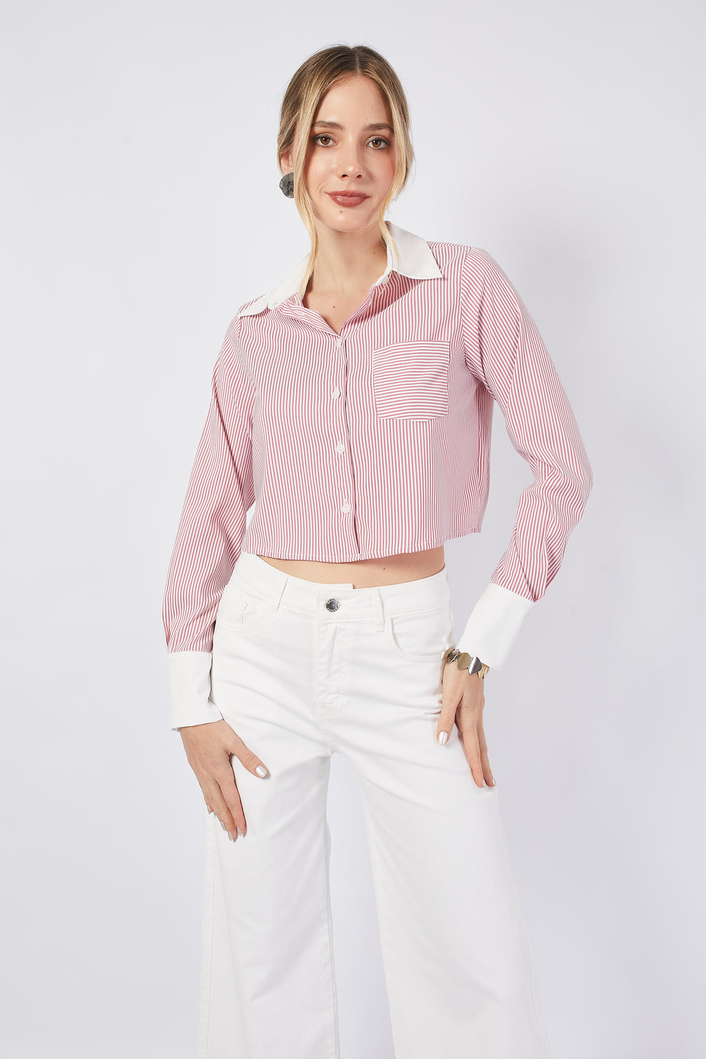 Blusa Crop Manga Larga - Esther