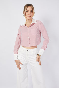 Blusa Crop Manga Larga Esther