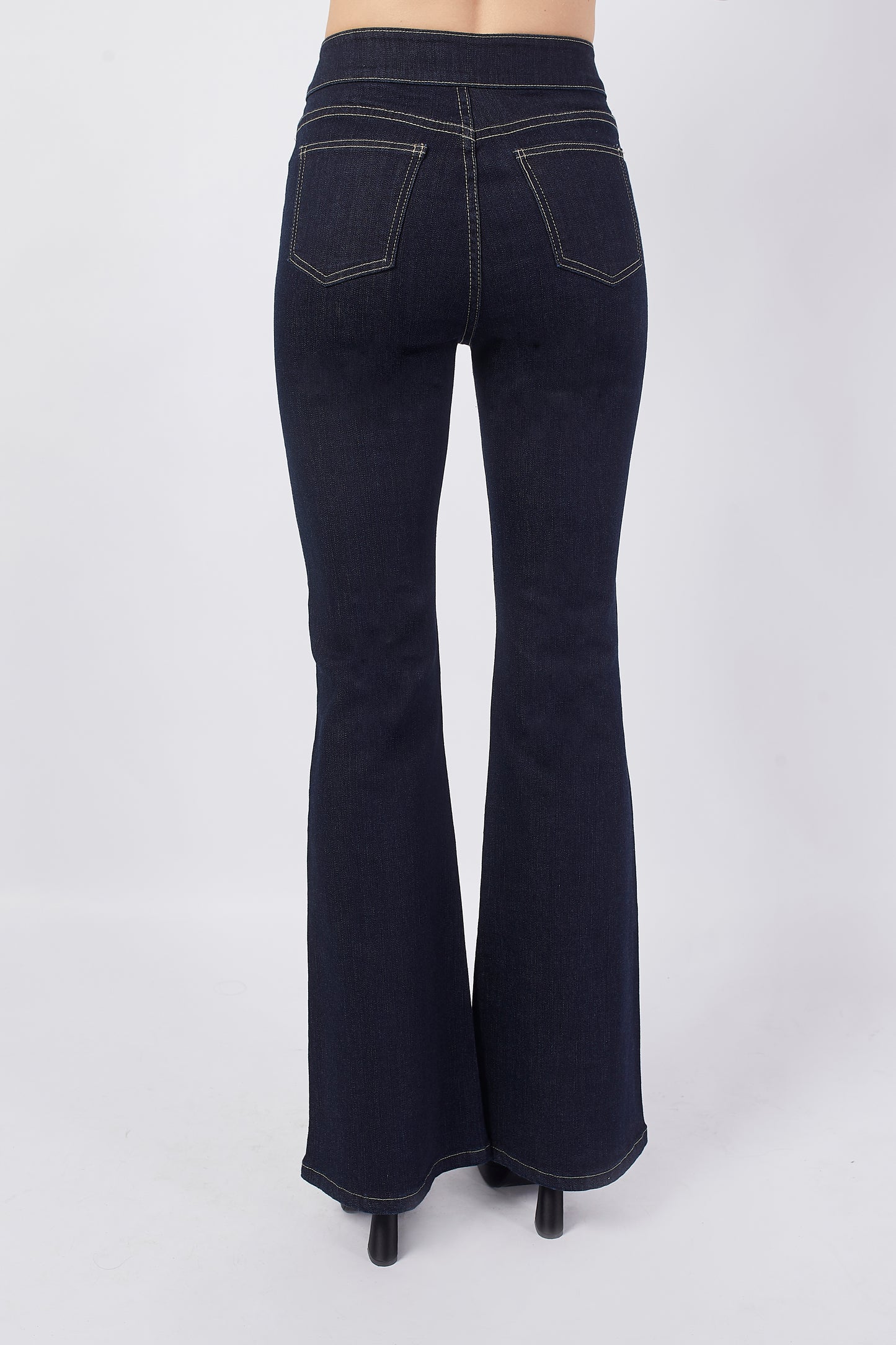 Denim Flare Petite azul marine