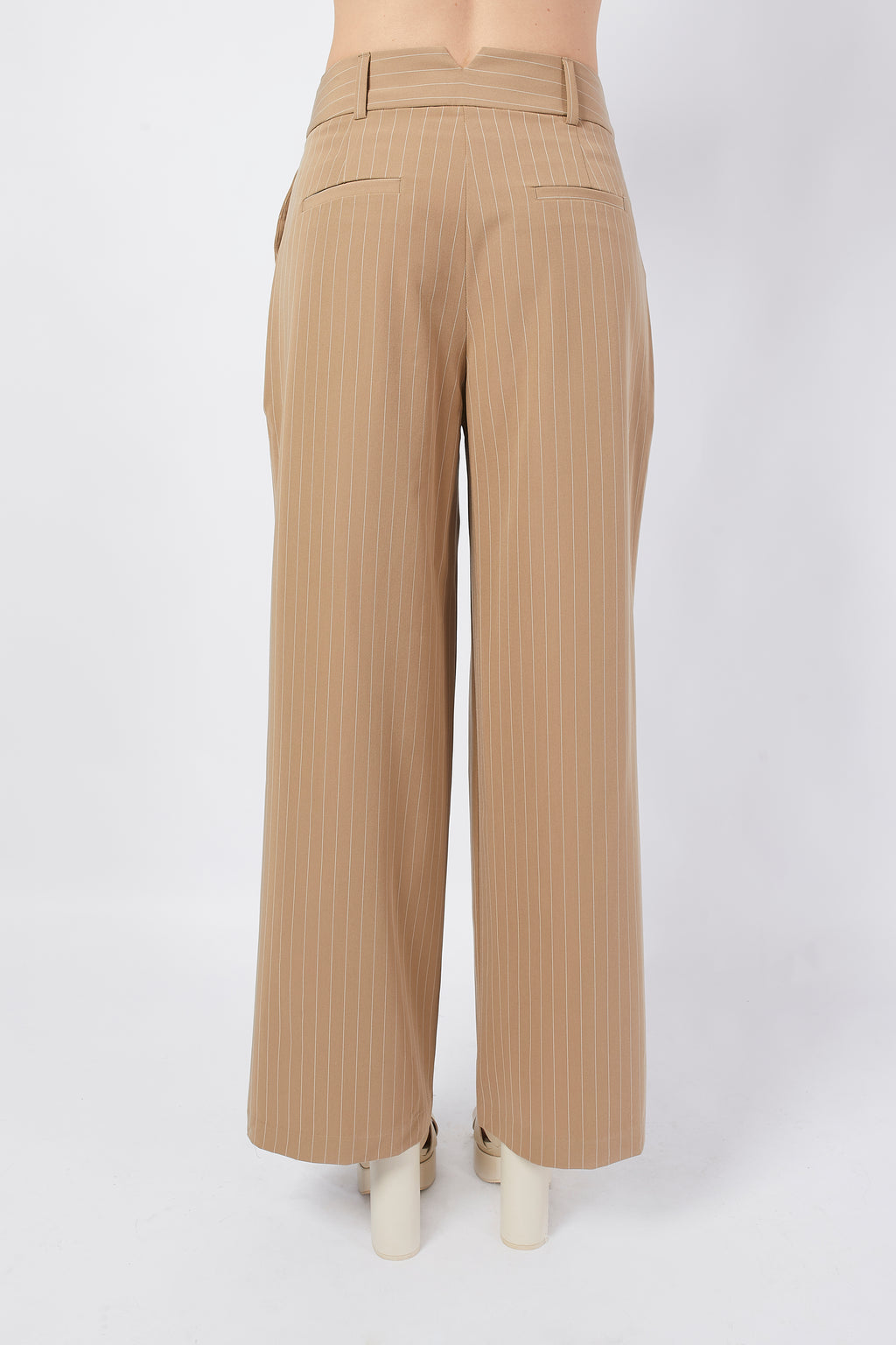 Pantalón De Rayas Rayas Camel - Miranda