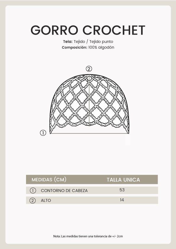 GORRO TEJIDO DE ALGODÓN