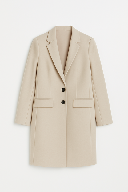 SACO ALTAMIRA LARGO CON BOLSILLOS FUNCIONALES BEIGE