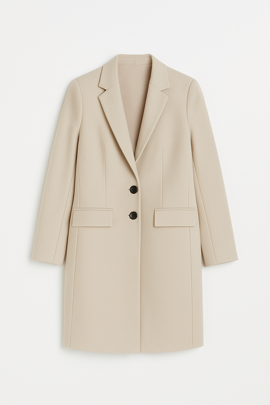 SACO ALTAMIRA LARGO CON BOLSILLOS FUNCIONALES BEIGE