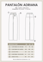 PANTALÓN SASTRE CATALAN NEGRO - ADRIANA