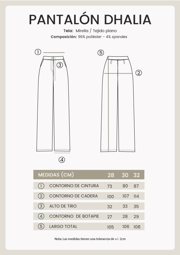 PANTALON DHALIA SEMI PALAZZO CON BOLSILLOS LATERALES MARRON [PRE-VENTA]