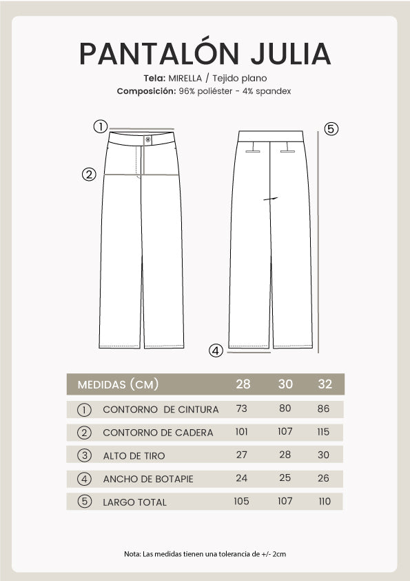 Pantalón sastre Beige - Julia