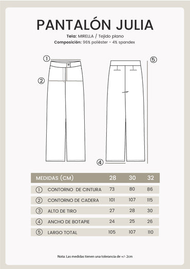 Pantalón sastre Julia Perla