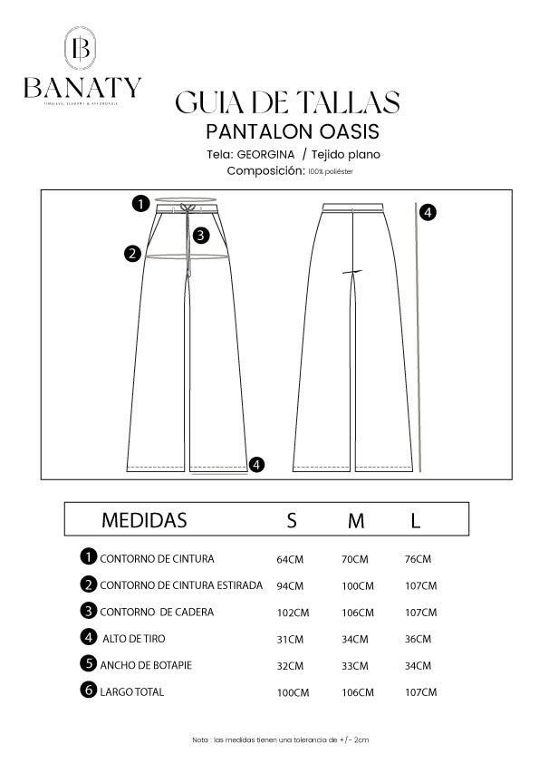 PANTALÓN PALAZO OASIS PERLA