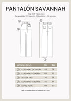 PANTALÓN PALAZZO A LA CINTURA COW PRINT MARRÓN - SAVANNAH