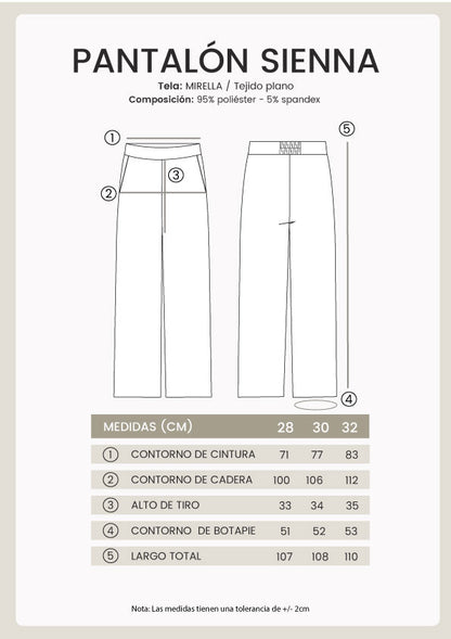 Pantalón Sienna recto con cierre lateral invisible negro