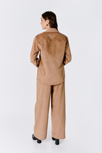 PANTALON A LA CINTURA RECTO TOPO - THAIS