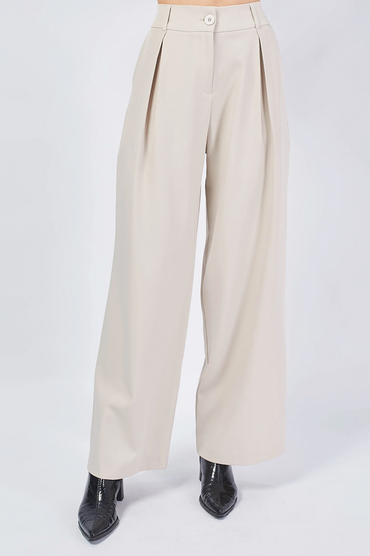PANTALÓN SASTRE MERCEDES BEIGE