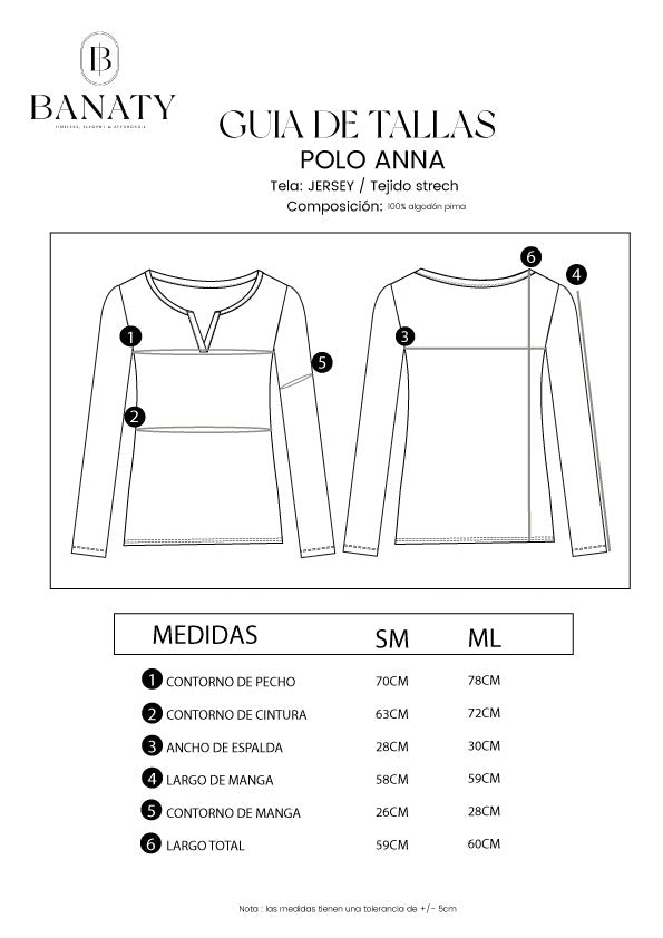 POLO ALGODON MANGA LARGA ANA