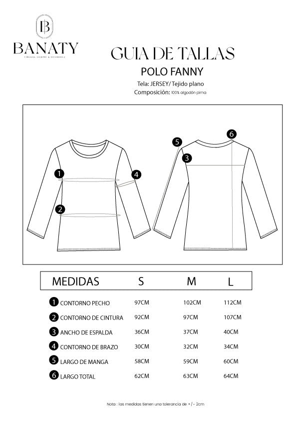 Polo de Algodón Manga Larga Fanny