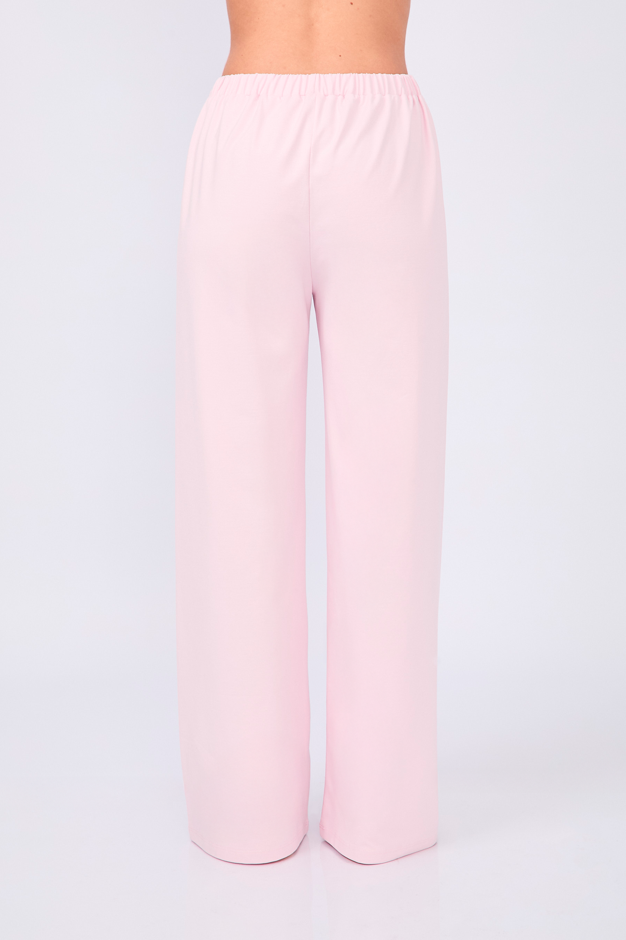 PIJAMA DE ALGODÓN PIMA CON TOP Y PANTALÓN EN ROSA – CHLEO