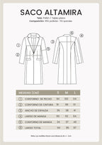 SACO LARGO CON BOLSILLOS FUNCIONALES COCOA - ALTAMIRA