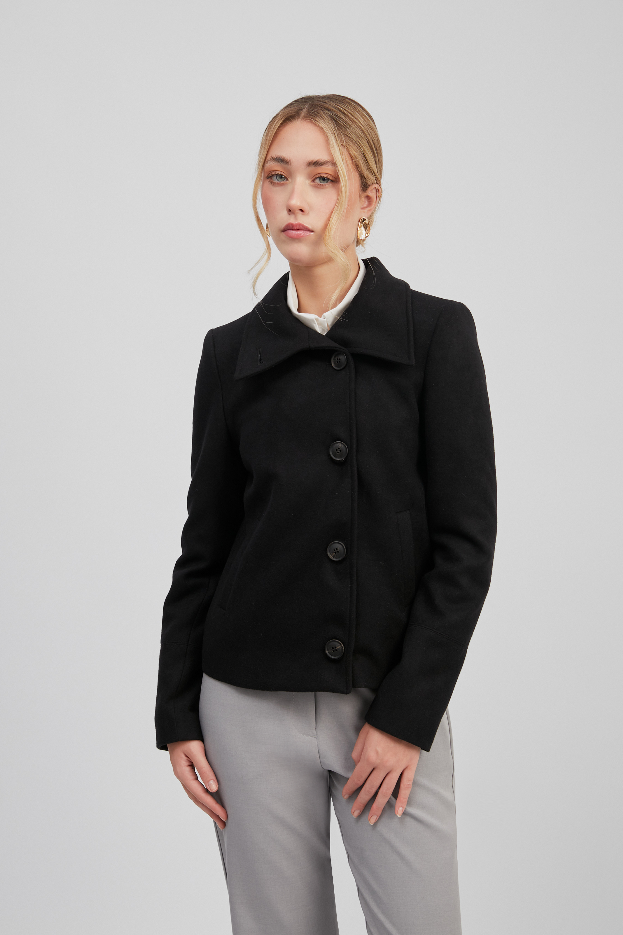 CASACA SASTRE MAGNOLIA NEGRO