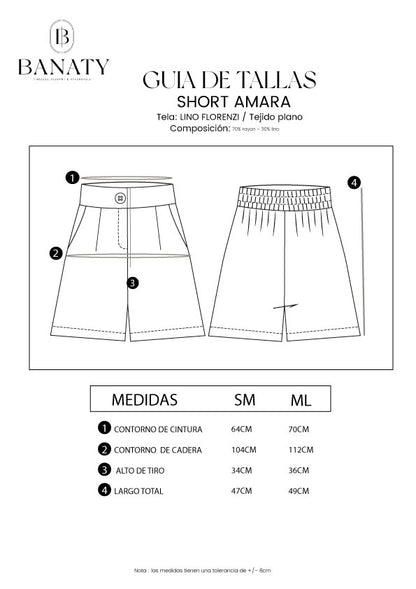 SHORT DE LINO AMARA