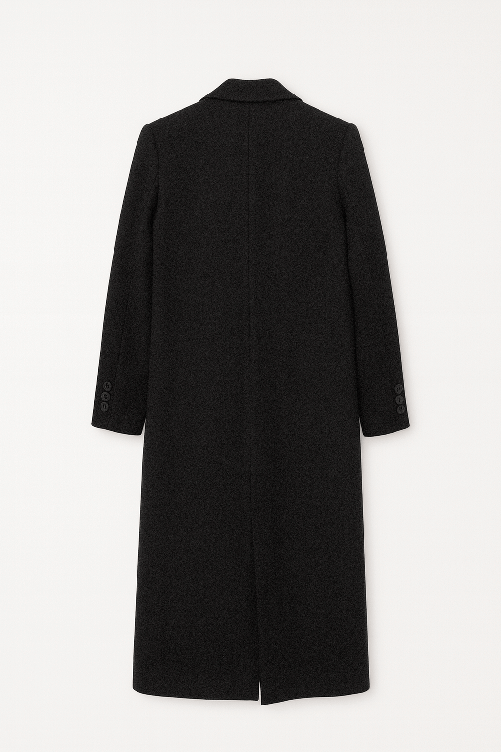 Saco largo con solapa y bolsillos funcionales Negro - Cameron