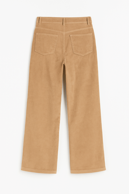 PANTALON A LA CINTURA RECTO THAIS TOPO