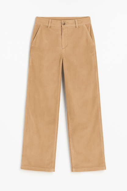 PANTALON A LA CINTURA RECTO THAIS TOPO