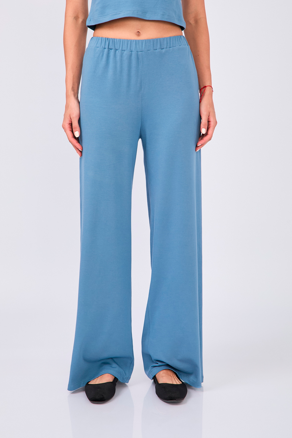 PANTALÓN DE ALGODÓN PIMA EN AZUL COBALTO – CHLEO