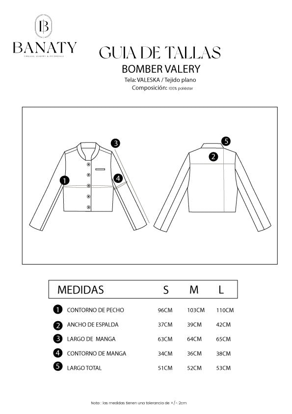 Bomber de Cuerina Valery