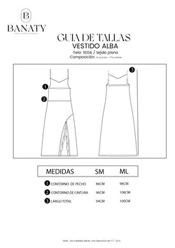 VESTIDO DE SEDA ALBA