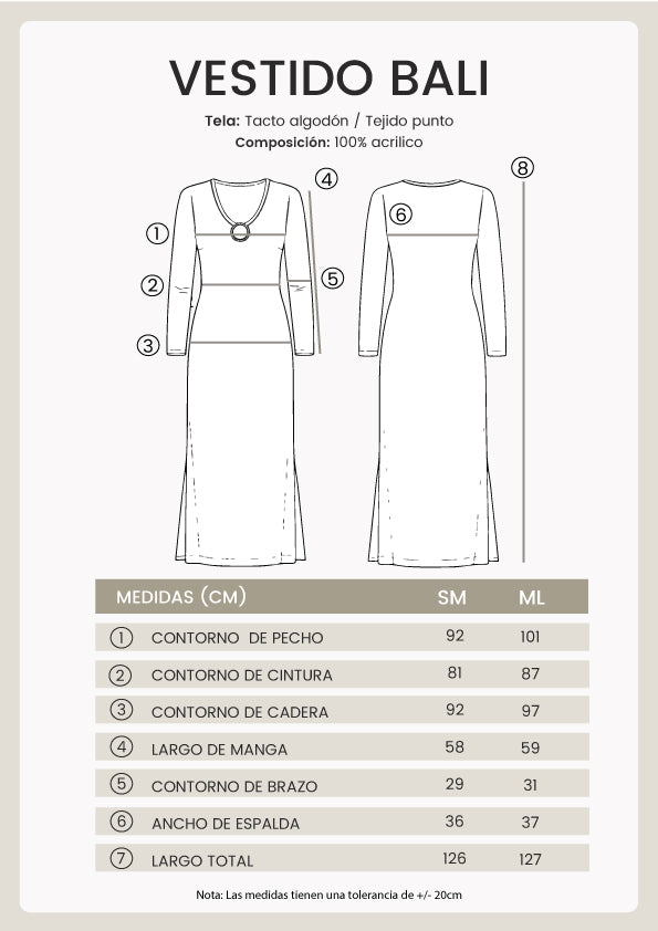 VESTIDO TEJIDO CON ESCOTE PERLA - BALI