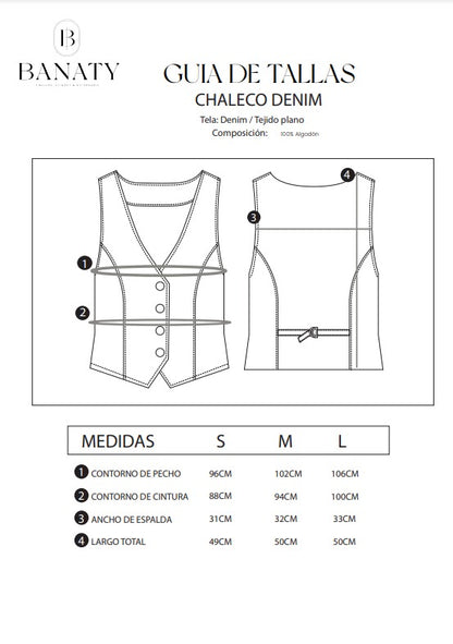 Chaleco Denim Ice