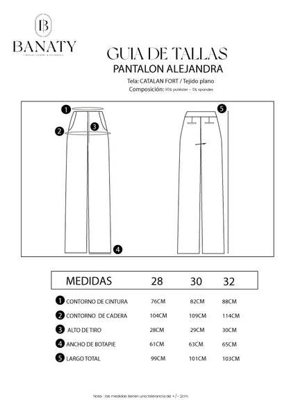 Pantalón Sastre Palazzo Alejandra Beige