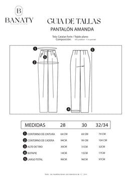 Pantalón de Sastre Amanda clásico