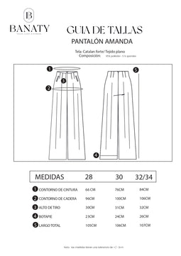 Pantalón sastre Palazo Amanda