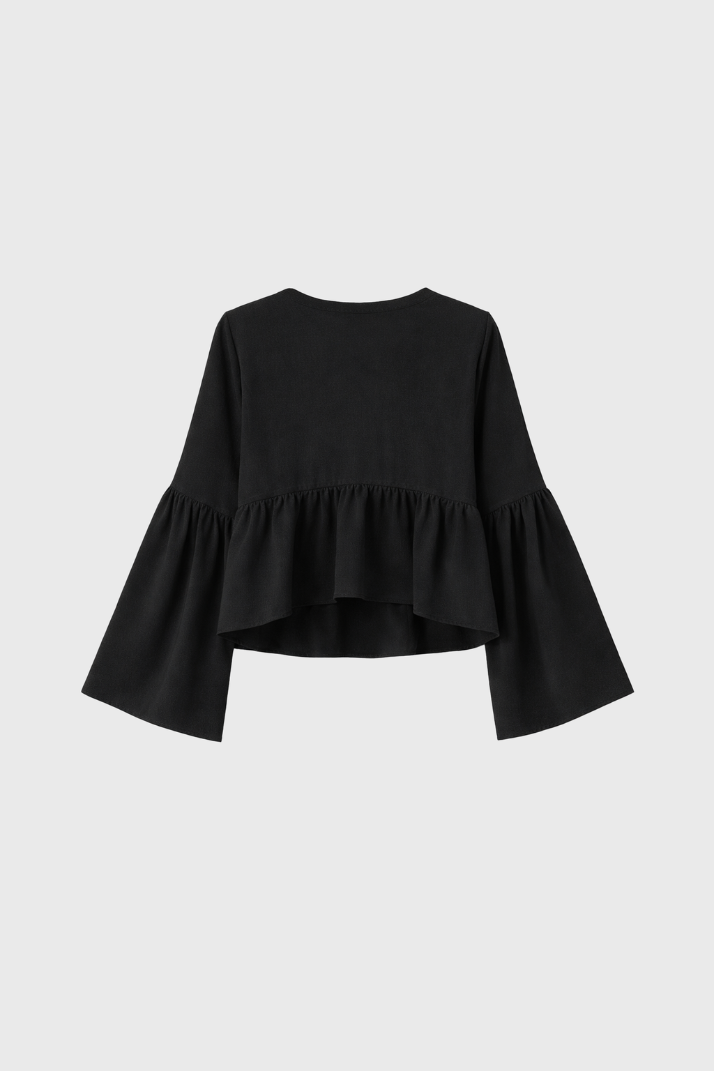 BLUSA BOHO MANGA LARGA NEGRO - NAIA